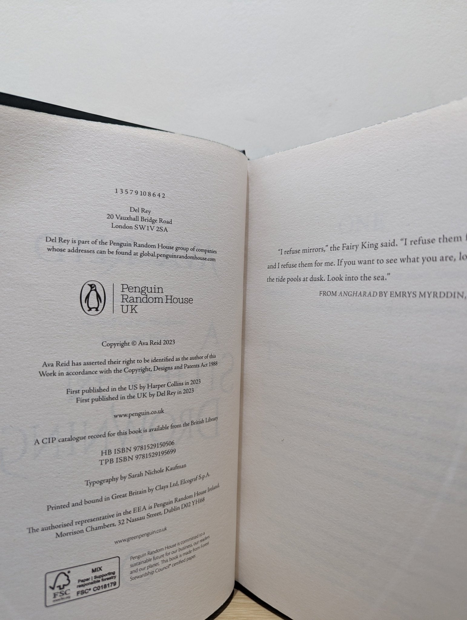 A Study in Drowning by Ava Reid (First Edition with sprayed edges) - Fialta Books