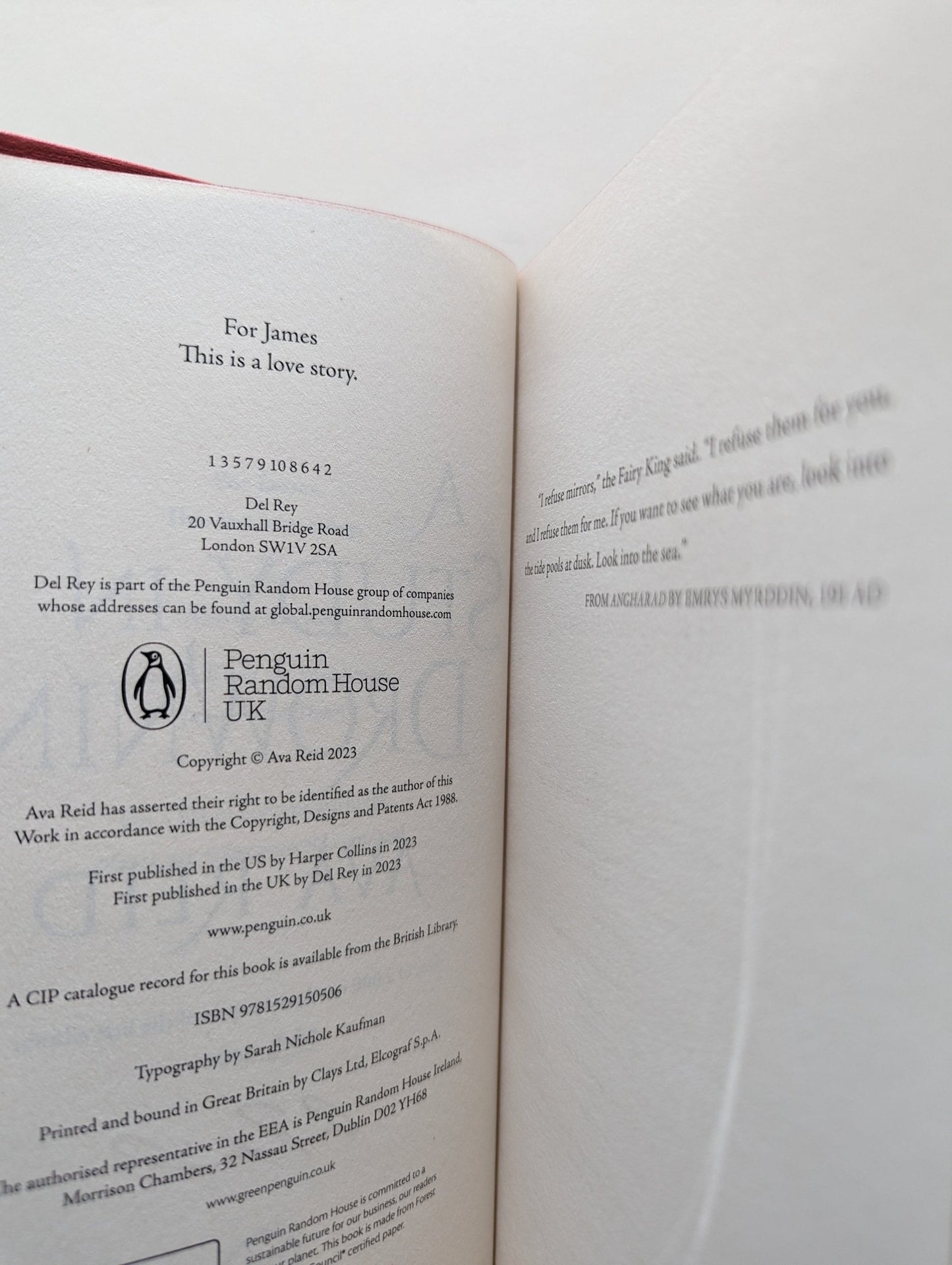 A Study in Drowning by Ava Reid (Signed Numbered First Edition with sprayed edges) - Fialta Books