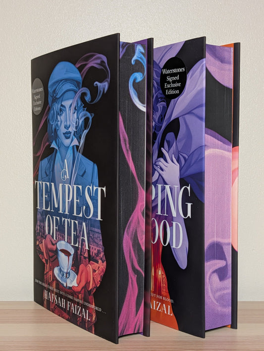 A Tempest of Tea; A Steeping of Blood by Hafsah Faizal (Signed First Edition with sprayed edges) - Fialta Books
