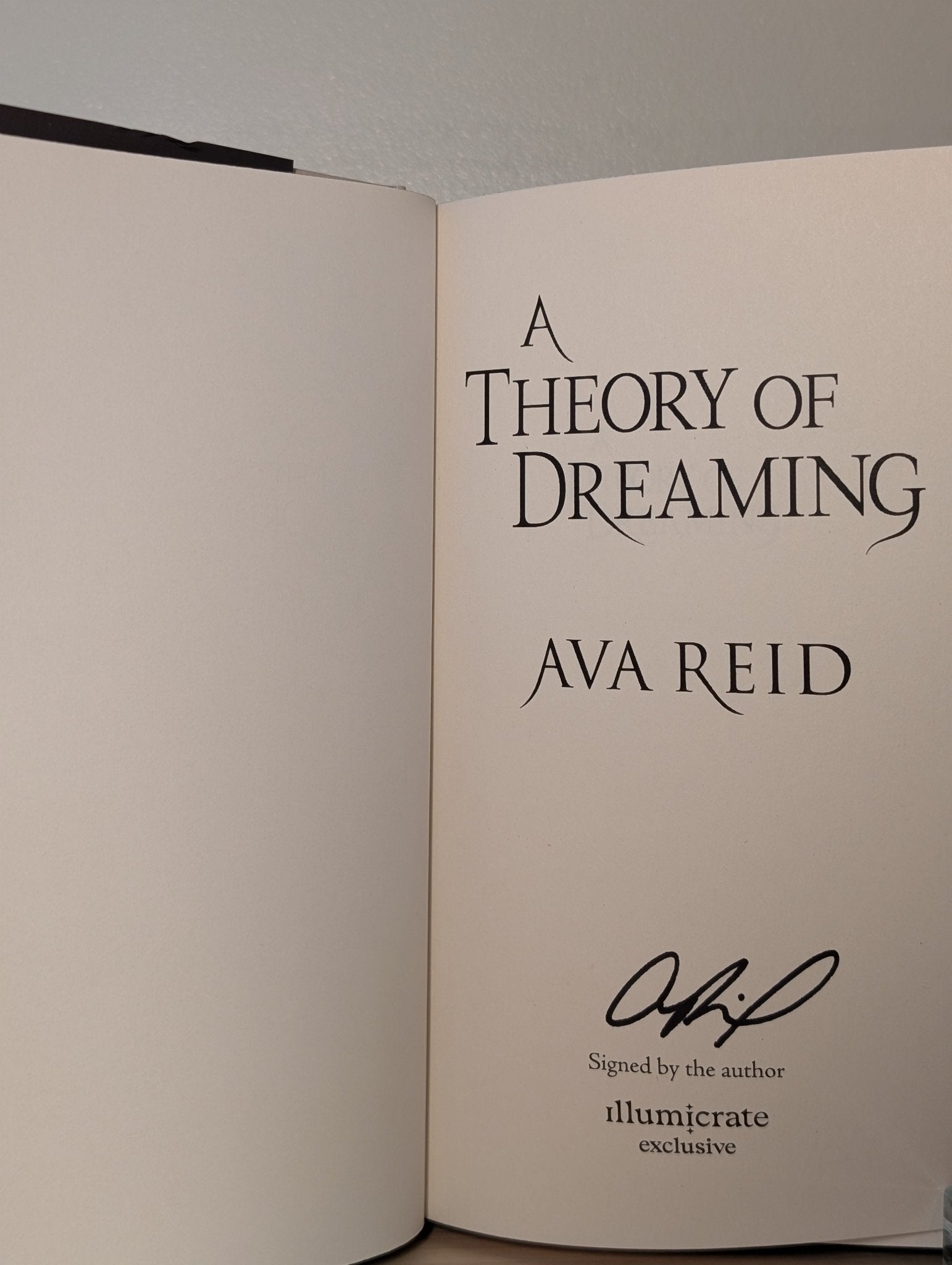 A Theory of Dreaming by Ava Reid (Signed Special Edition with sprayed edges) - Fialta Books