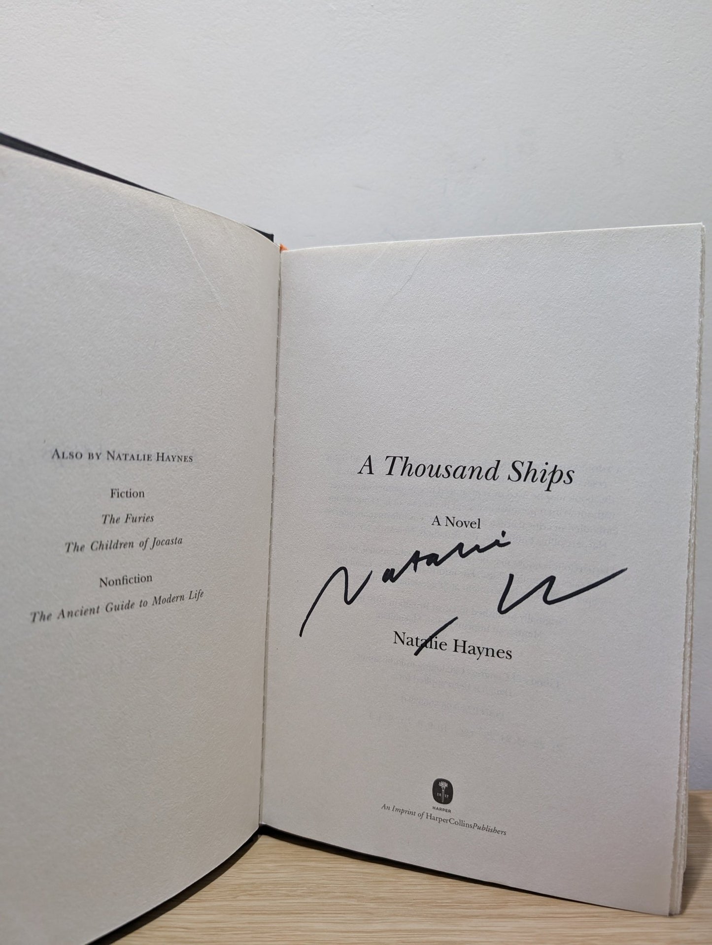 A Thousand Ships: A Novel by Natalie Haynes (Signed) - Fialta Books