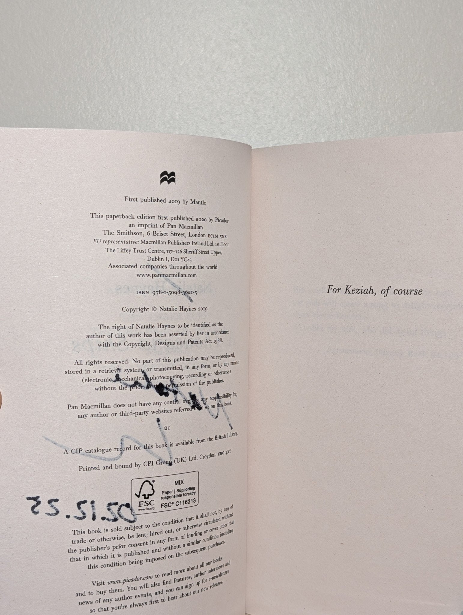 A Thousand Ships by Natalie Haynes (Signed Dated) - Fialta Books