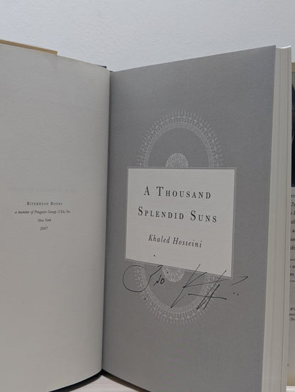 A Thousand Splendid Suns by Khaled Hosseini (Signed First Edition) - Fialta Books