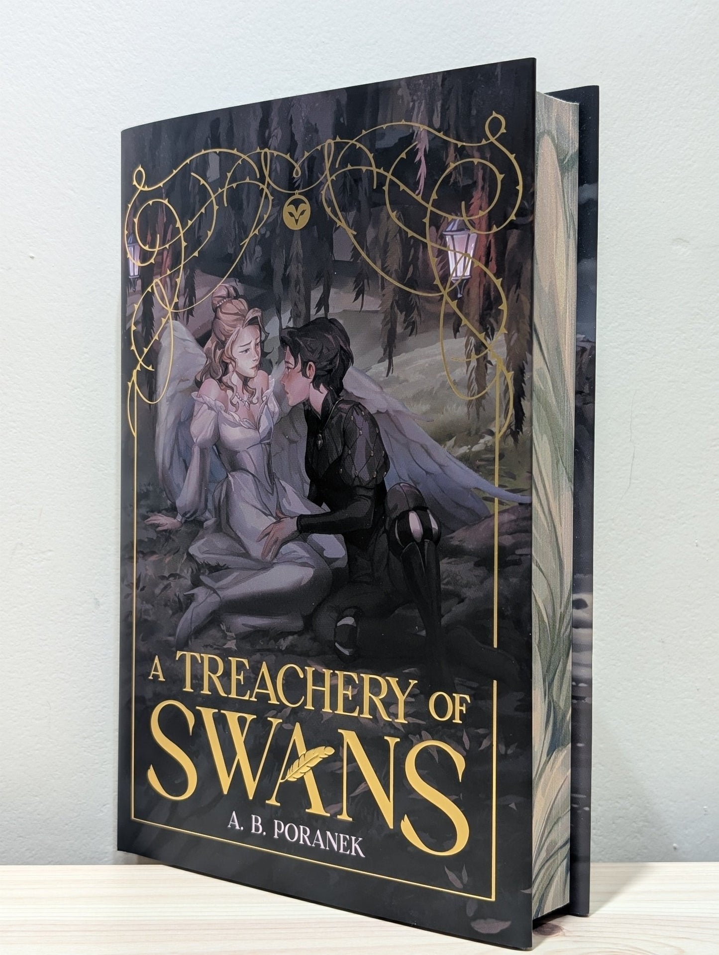 A Treachery of Swans by A. B. Poranek (Special First Edition with sprayed edges) - Fialta Books