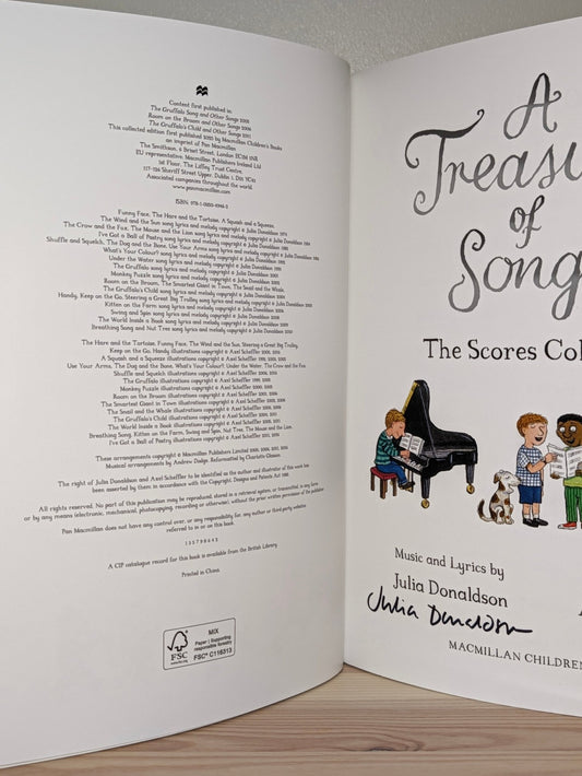 A Treasury of Songs The Scores Collection (Signed) by Julia Donaldson - Fialta Books