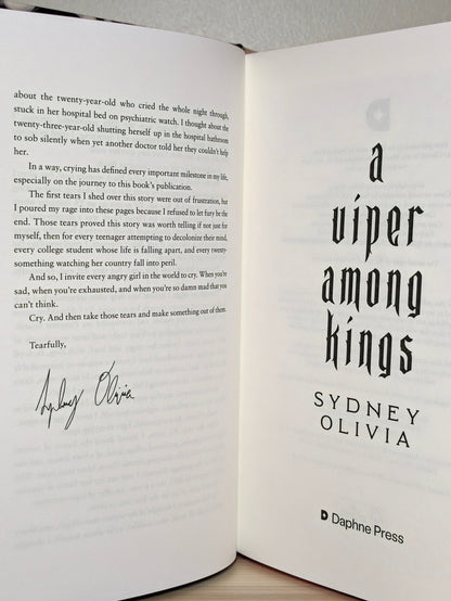 A Viper Among Kings by Sydney Olivia (Special Edition with sprayed edges) - Fialta Books