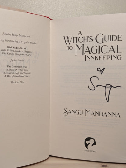 A Witch's Guide to Magical Innkeeping by Sangu Mandanna (Signed First Edition) - Fialta Books
