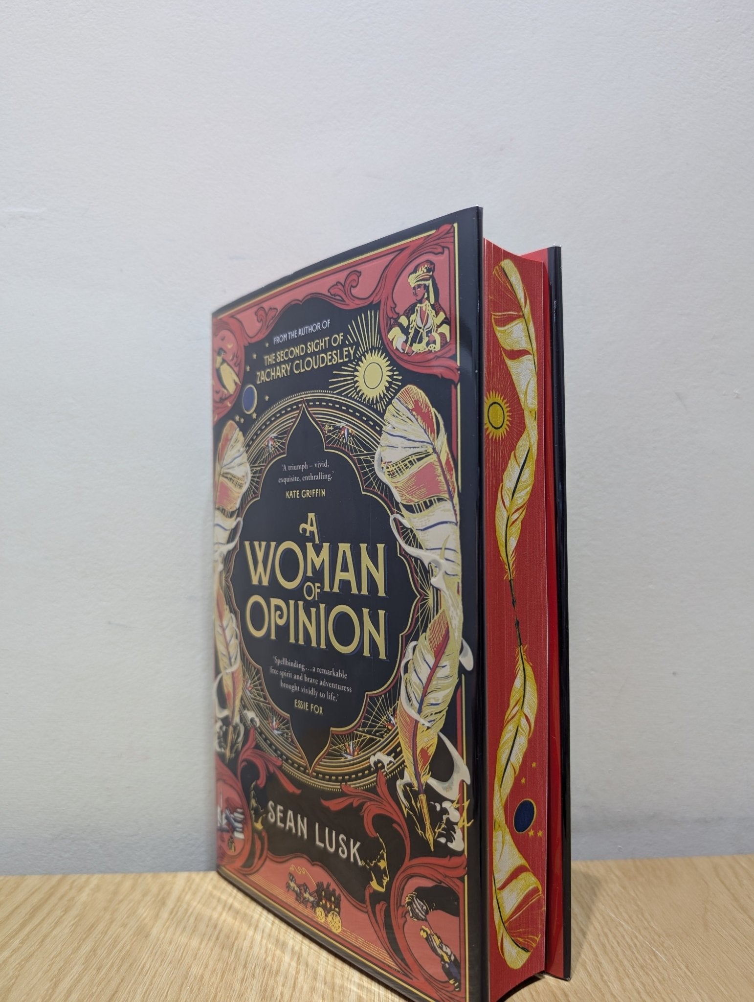 A Woman of Opinion by Sean Lusk (Signed Numbered First Edition with sprayed edges) - Fialta Books