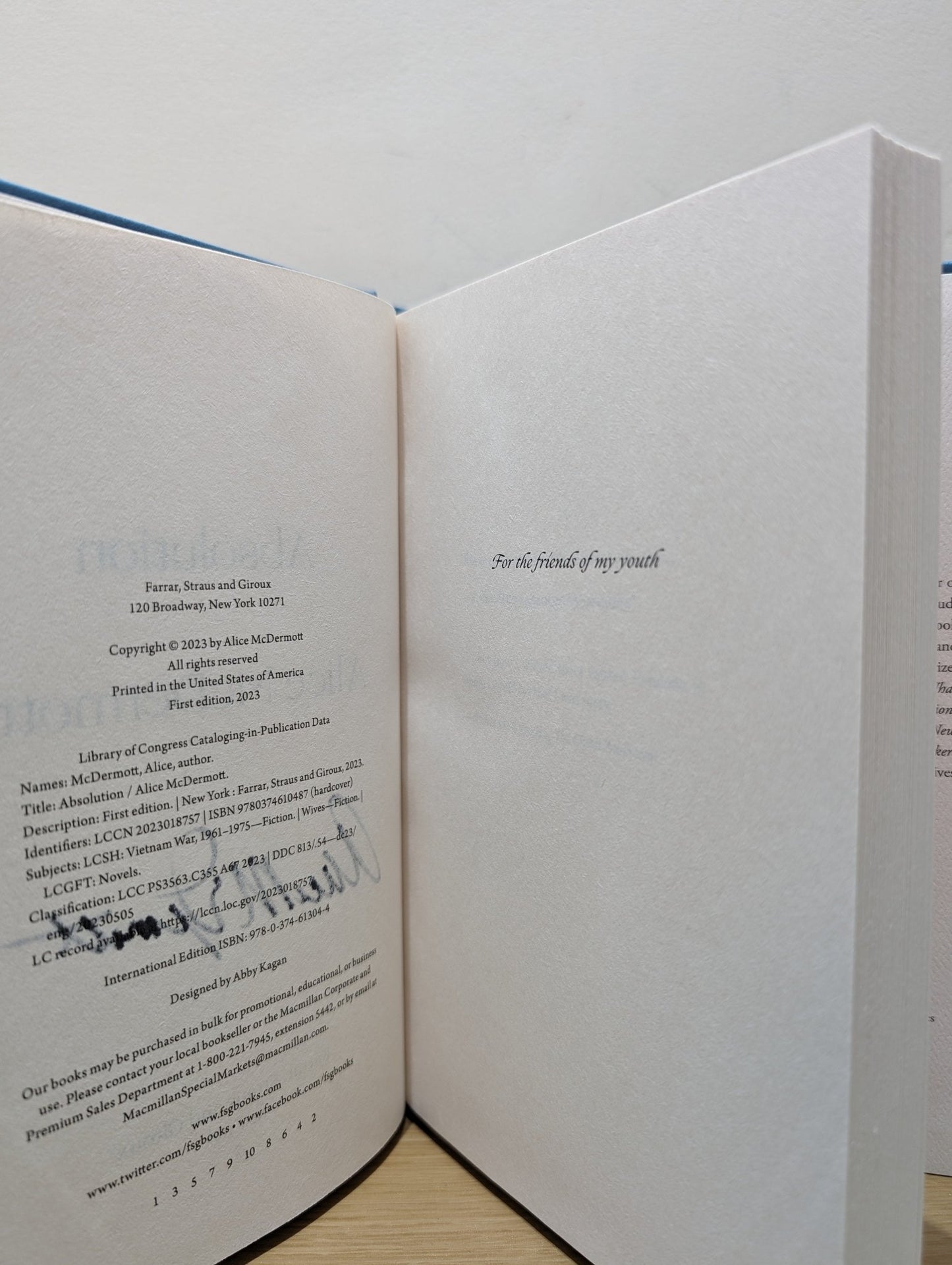 Absolution by Alice McDermott (Signed First Edition) - Fialta Books