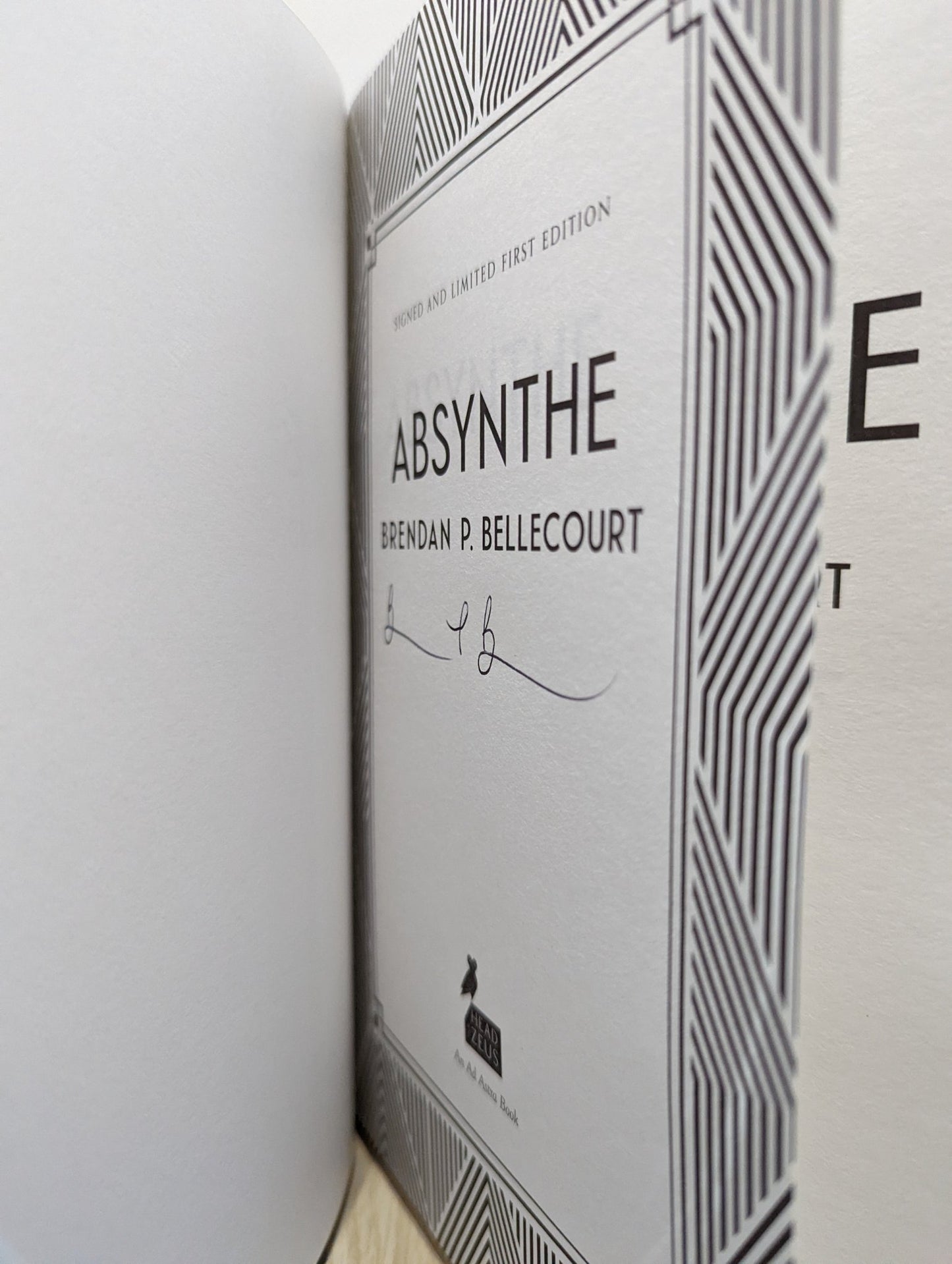 Absynthe by Brendan P. Bellecourt (Signed First Edition) - Fialta Books