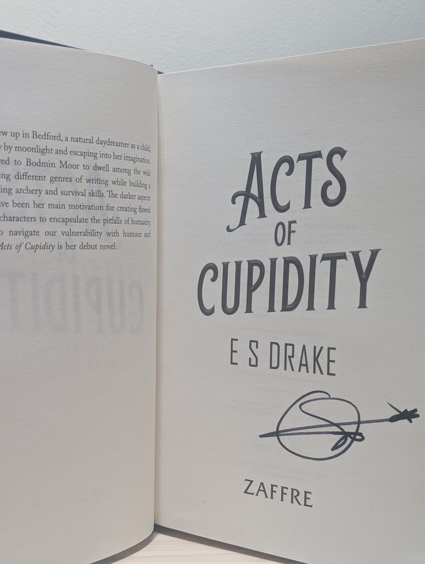 Acts of Cupidity: The Afterlife Agency Series 1 by E. S. Drake (Signed First Edition) - Fialta Books