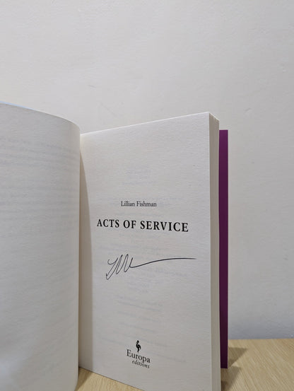 Acts of Service by Lillian Fishman (Signed First Edition) - Fialta Books