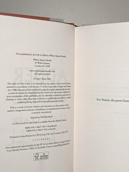 Adder Stone by Clare Clark (Signed First Edition) - Fialta Books