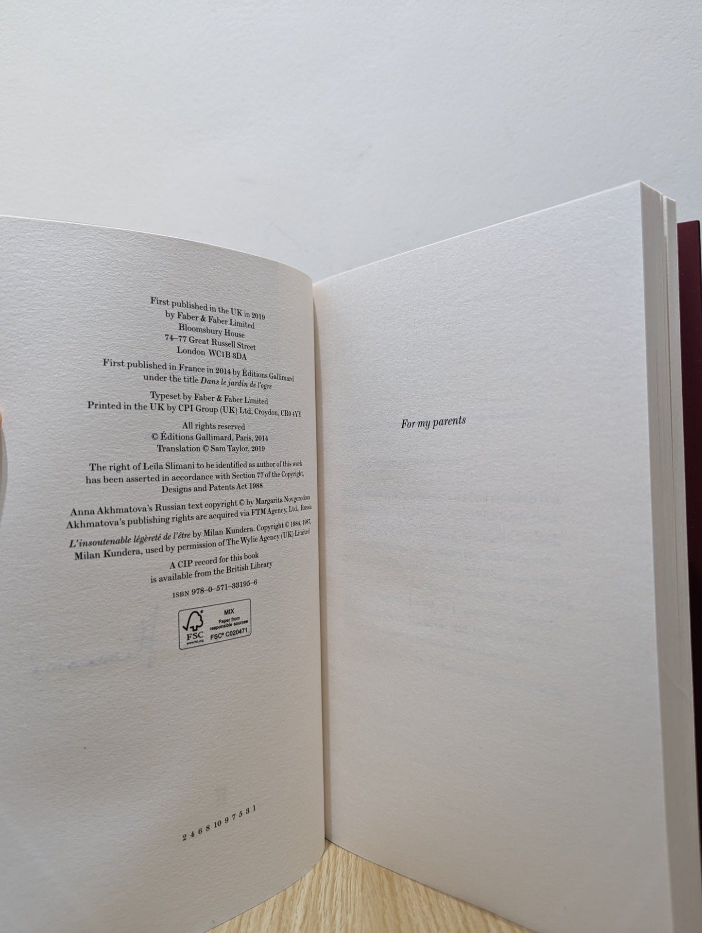 Adele by Leila Slimani (Signed First Edition) - Fialta Books