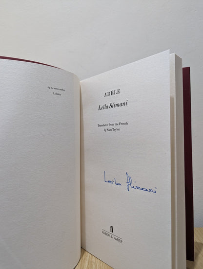 Adele by Leila Slimani (Signed First Edition) - Fialta Books