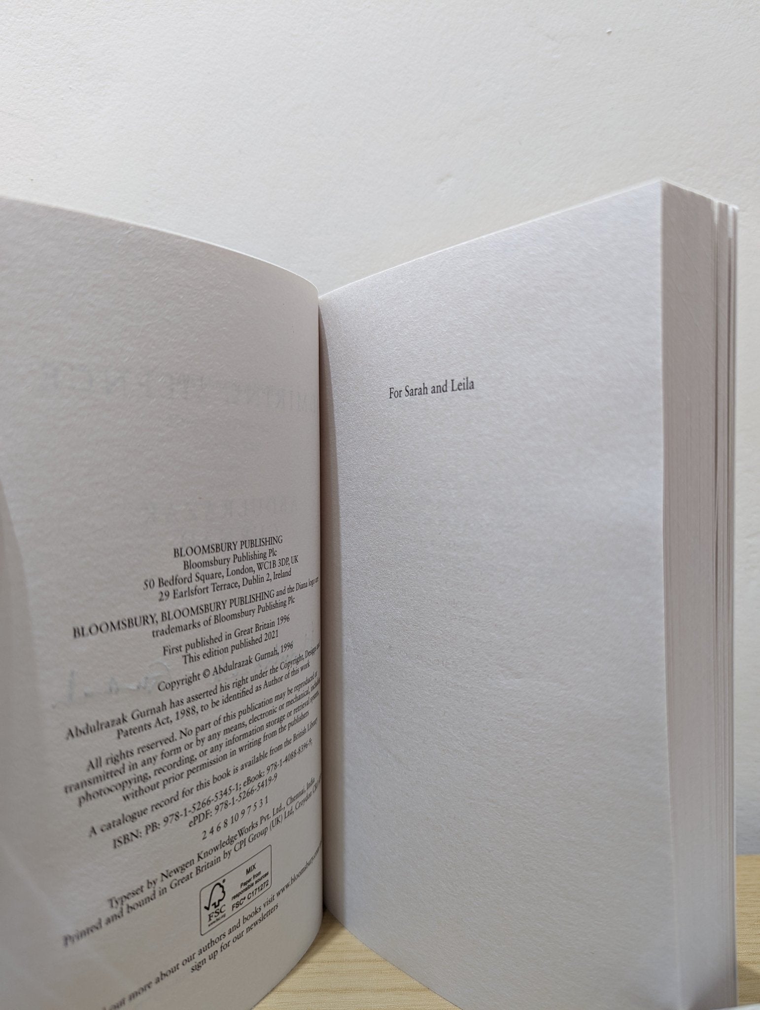 Admiring Silence by Abdulrazak Gurnah (Signed) - Fialta Books