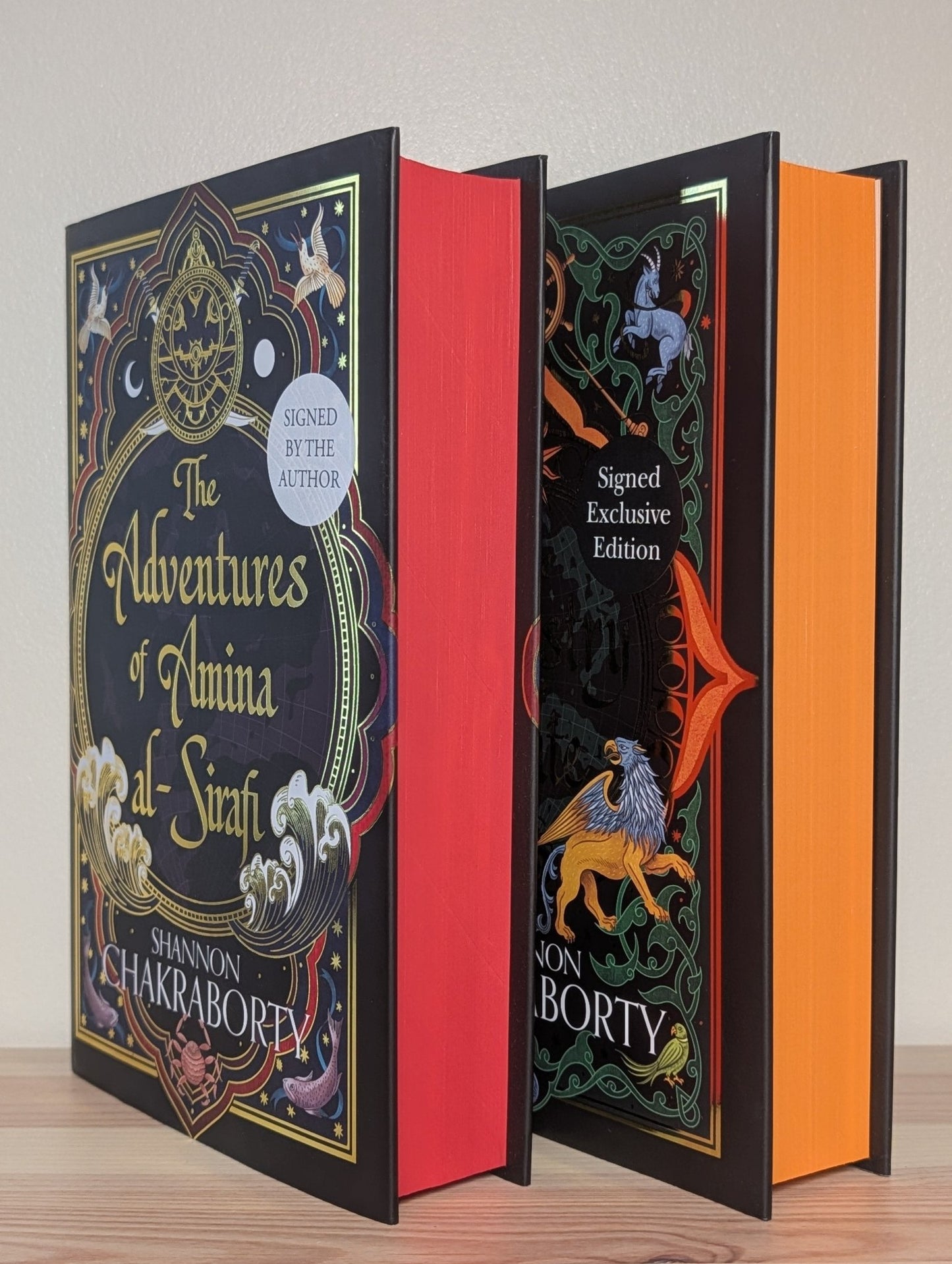 Adventures of Amina Al-Sirafi; Tapestry of Fate by Shannon Chakraborty (Signed Set with sprayed edges) - Fialta Books