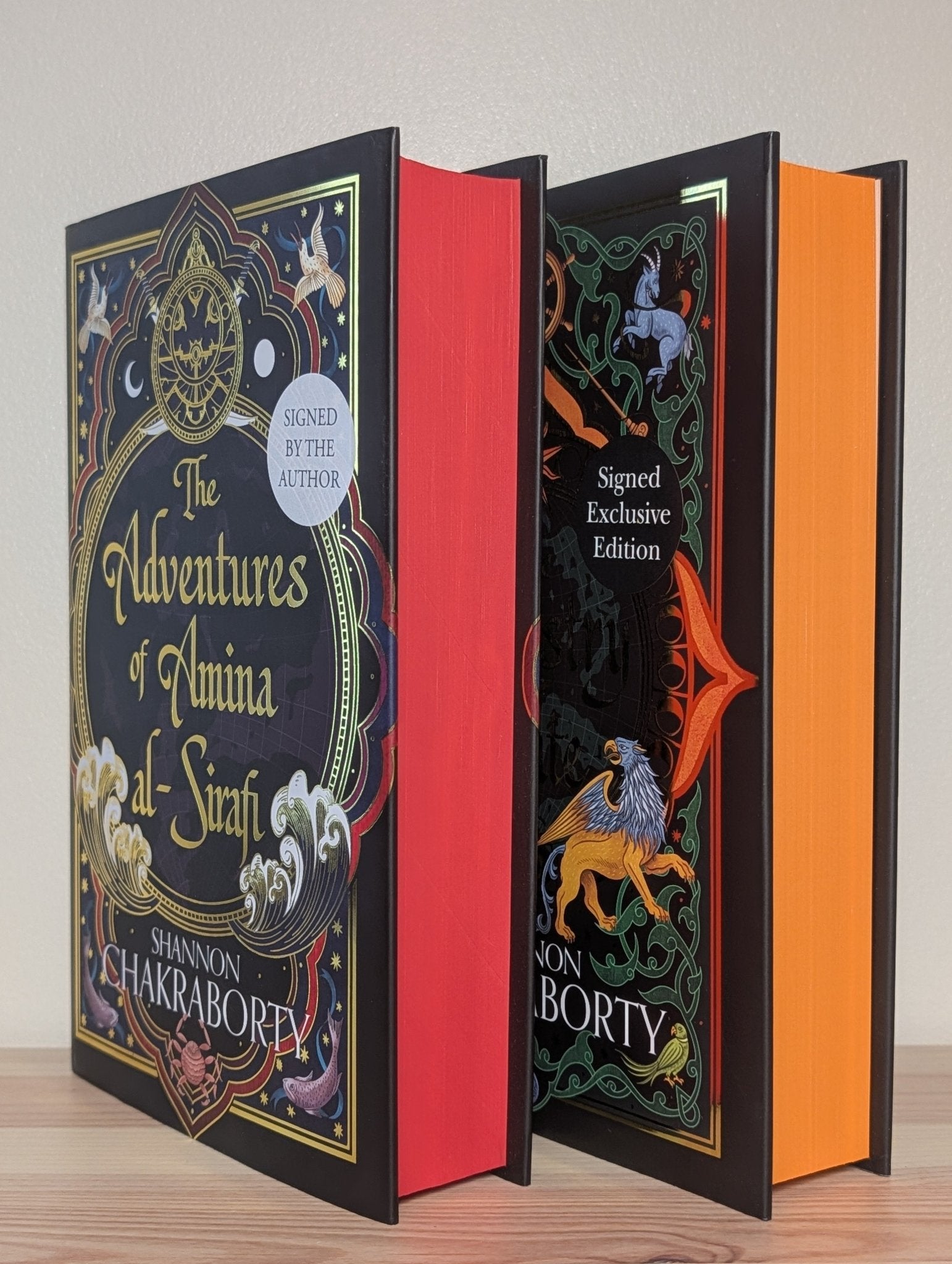 Adventures of Amina Al-Sirafi; Tapestry of Fate by Shannon Chakraborty (Signed Set with sprayed edges) - Fialta Books