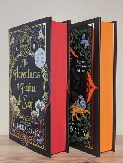 Adventures of Amina Al-Sirafi; Tapestry of Fate by Shannon Chakraborty (Signed Set with sprayed edges) - Fialta Books