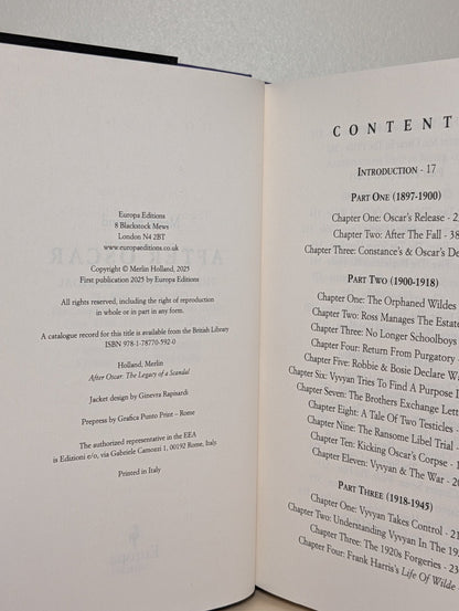 After Oscar: The Legacy of a Scandal by Merlin Holland (Signed First Edition) - Fialta Books