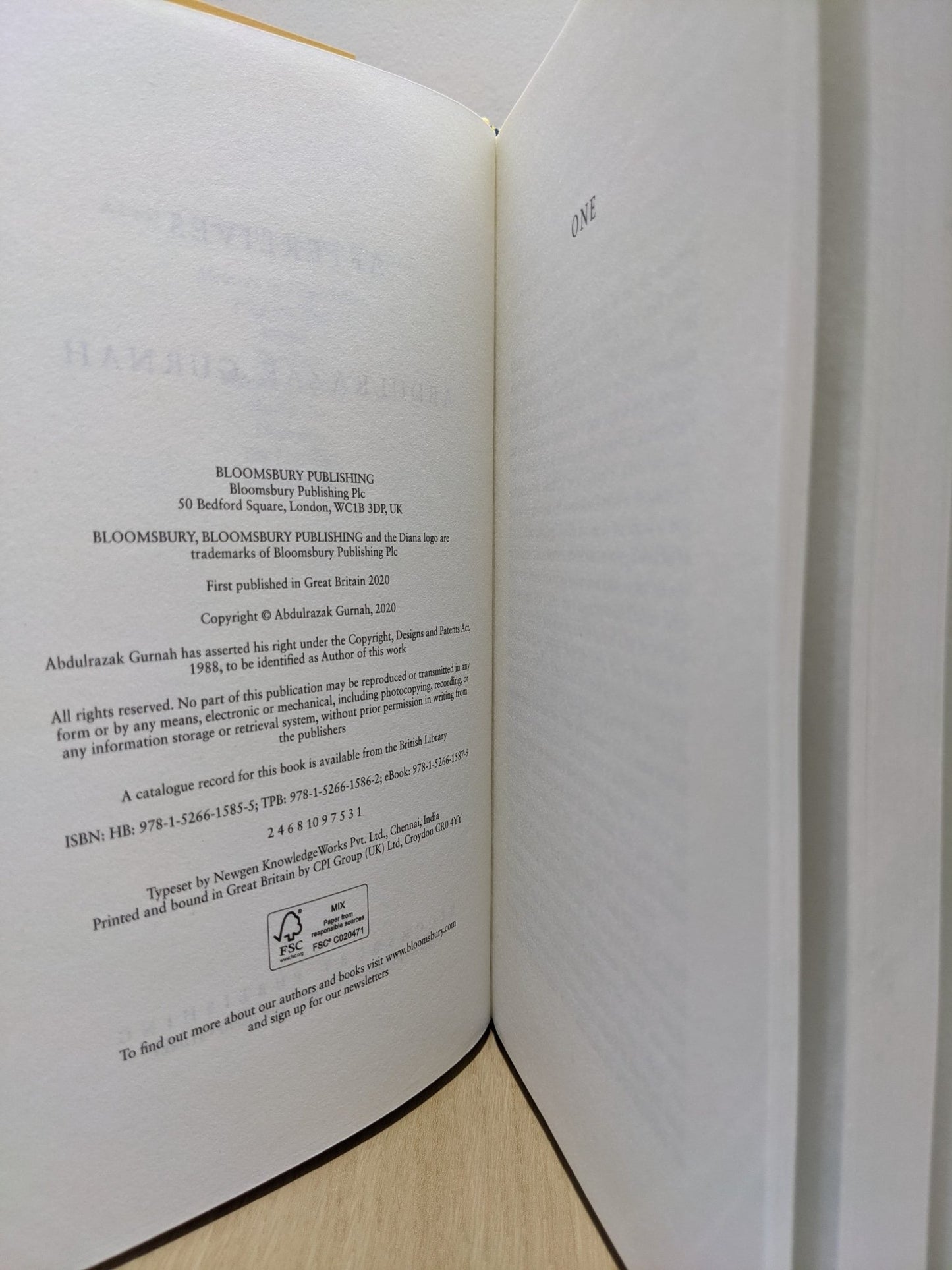 Afterlives by Abdulrazak Gurnah (First Edition) - Fialta Books