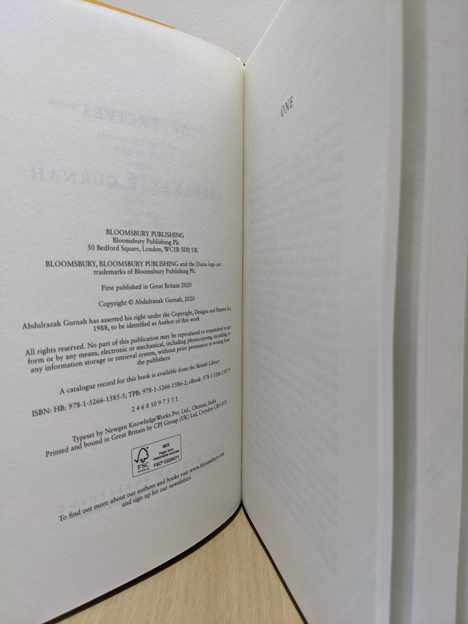 Afterlives by Abdulrazak Gurnah (First Edition) - Fialta Books