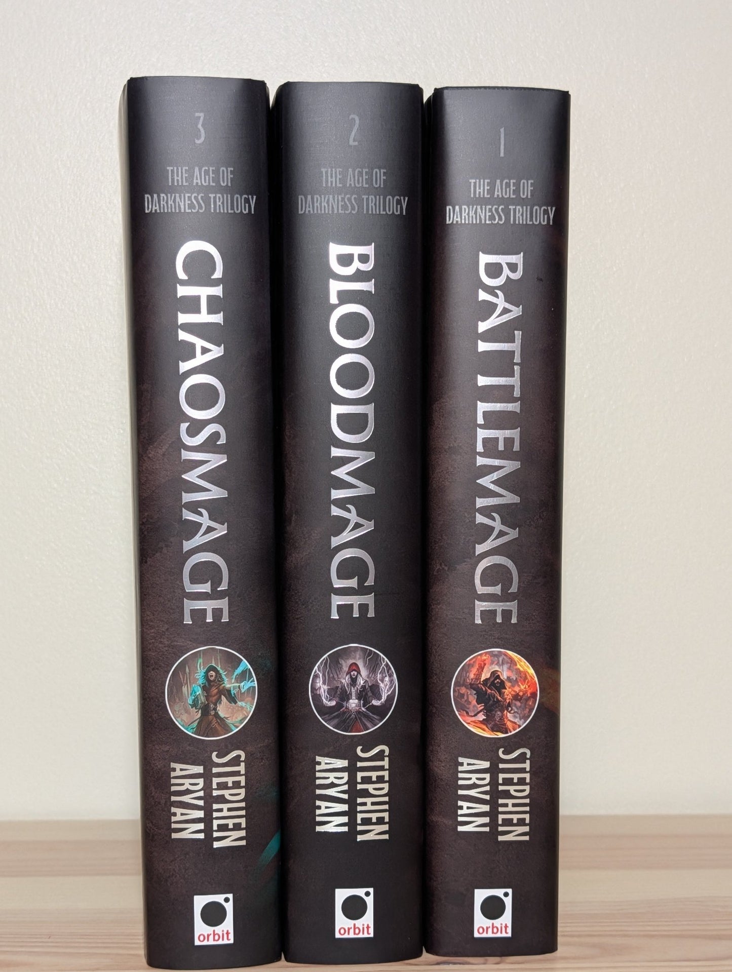 Age of Darkness Trilogy: Battlemage; Bloodmage; Chaosmage by Stephen Aryan (Signed) - Fialta Books