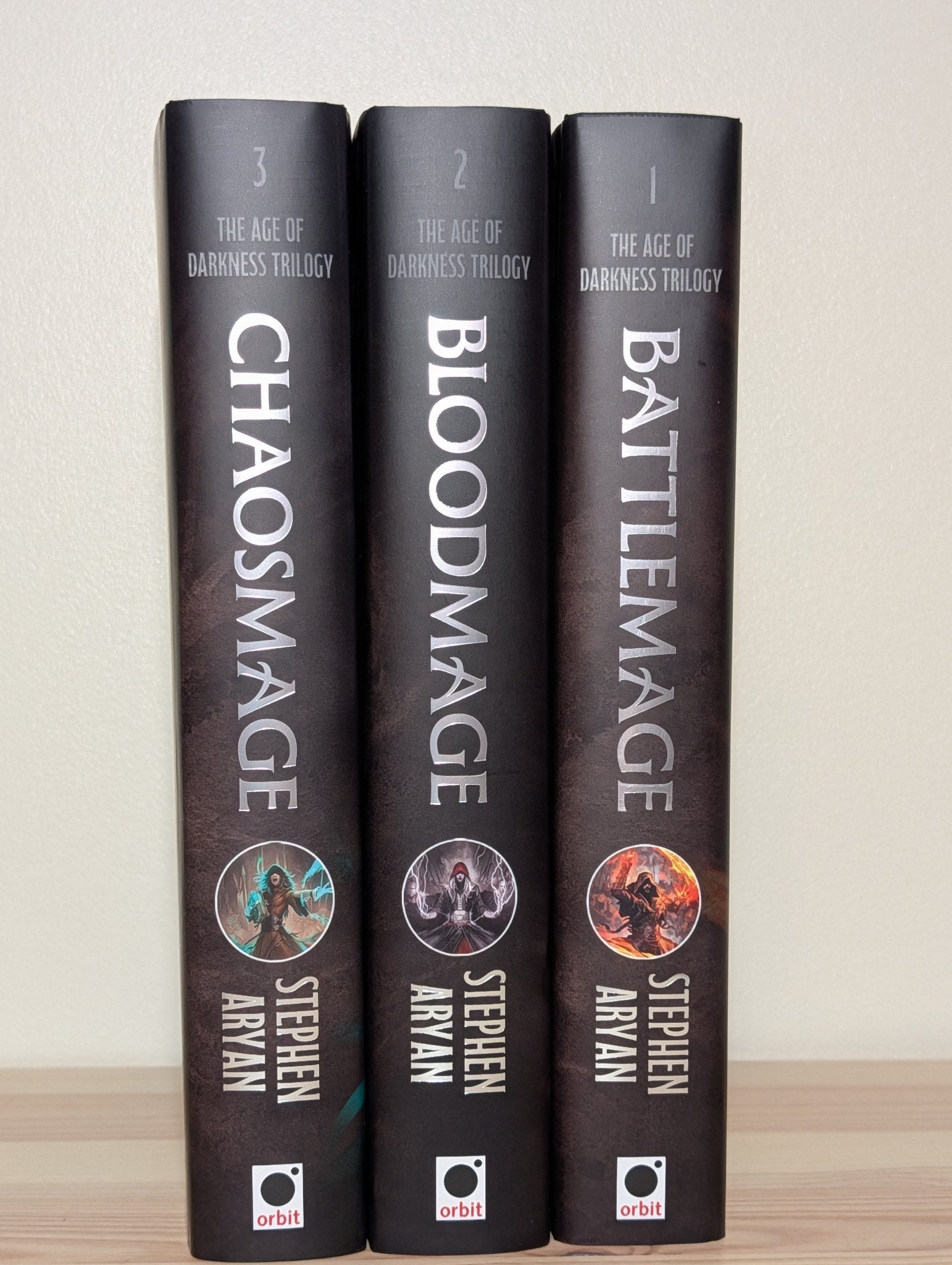 Age of Darkness Trilogy: Battlemage; Bloodmage; Chaosmage by Stephen Aryan (Signed) - Fialta Books