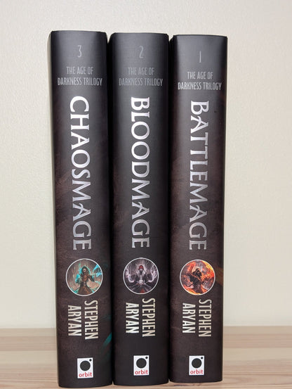 Age of Darkness Trilogy: Battlemage; Bloodmage; Chaosmage by Stephen Aryan (Signed) - Fialta Books