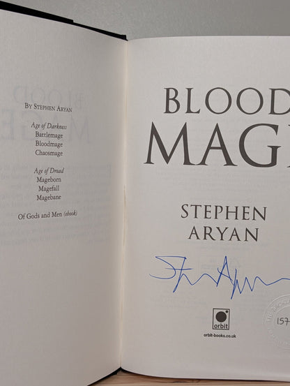 Age of Darkness Trilogy: Battlemage; Bloodmage; Chaosmage by Stephen Aryan (Signed) - Fialta Books