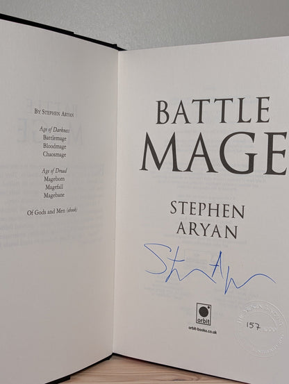 Age of Darkness Trilogy: Battlemage; Bloodmage; Chaosmage by Stephen Aryan (Signed) - Fialta Books