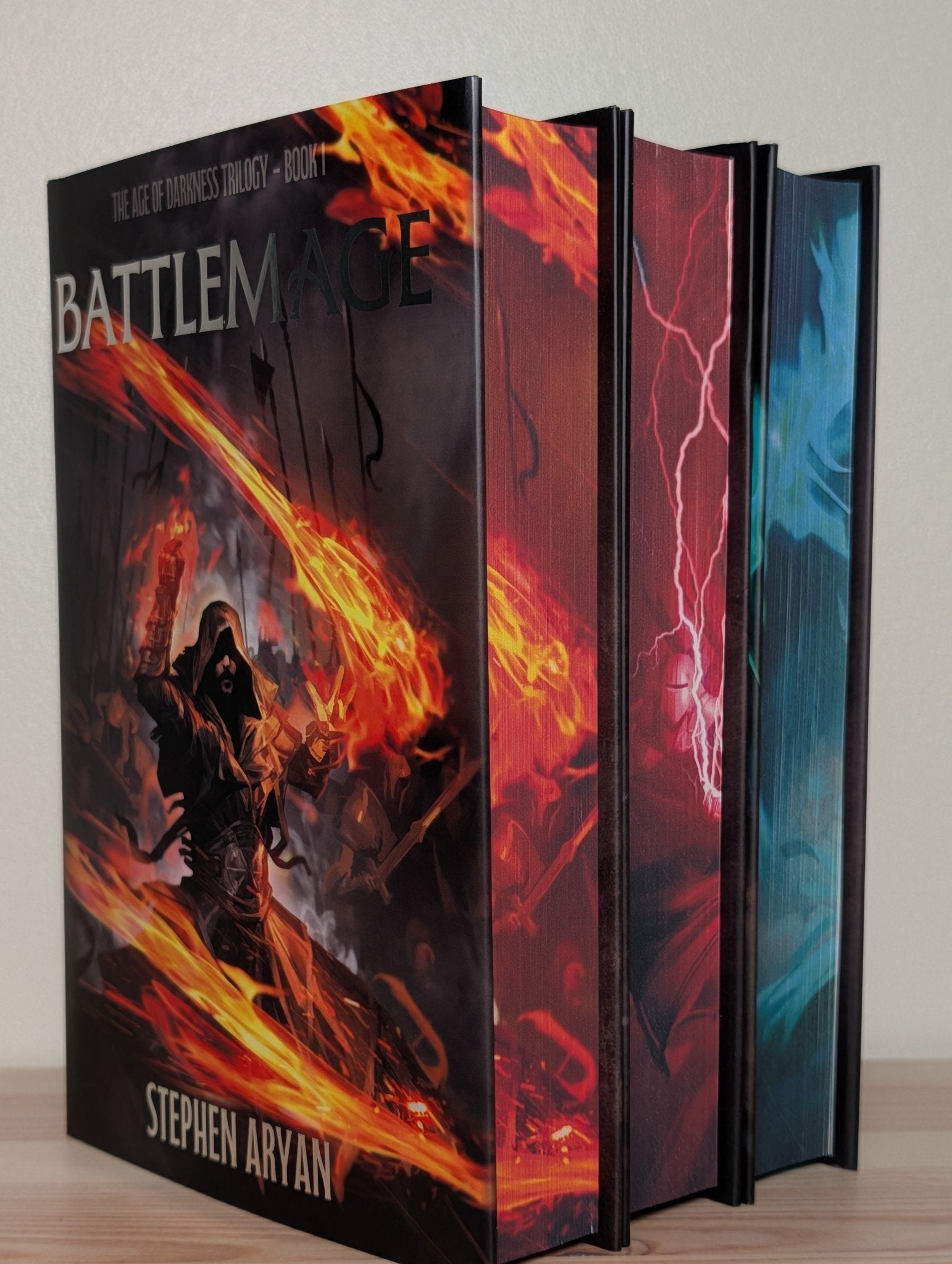 Age of Darkness Trilogy: Battlemage; Bloodmage; Chaosmage by Stephen Aryan (Signed) - Fialta Books