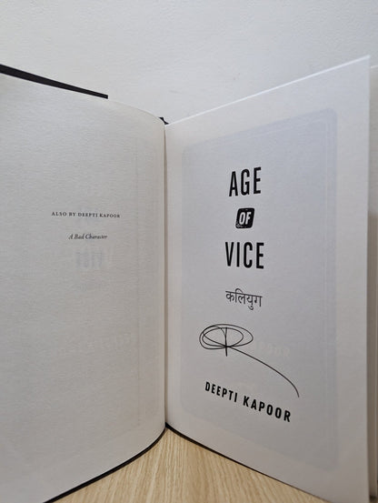 Age of Vice by Deepti Kapoor (Signed First Edition) - Fialta Books