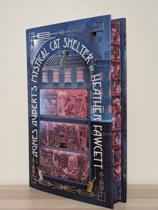 Agnes Aubert's Mystical Cat Shelter by Heather Fawcett (Signed Special Edition with sprayed edges) - Fialta Books