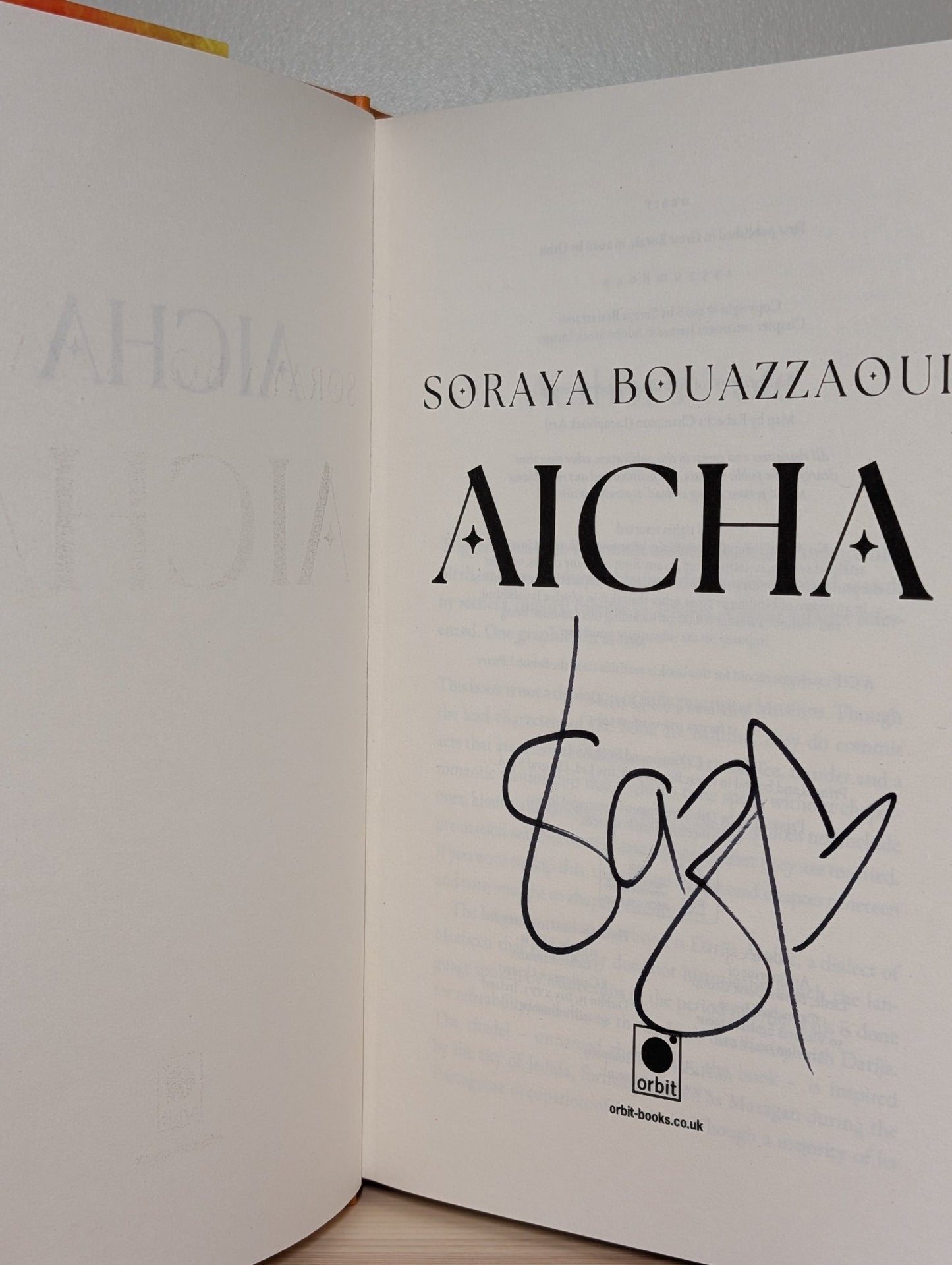 Aicha by Soraya Bouazzaoui (Signed First Edition) - Fialta Books