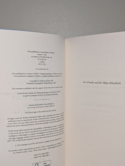Air by Christian Kracht (Signed Dated First Edition) - Fialta Books