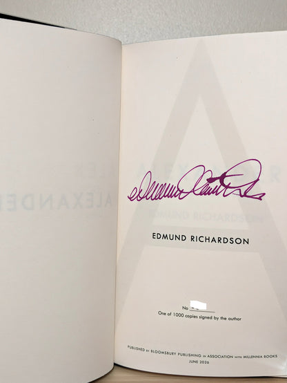 Alexander: God, King, Man by Dr Edmund Richardson (Signed First Edition with sprayed edges) - Fialta Books
