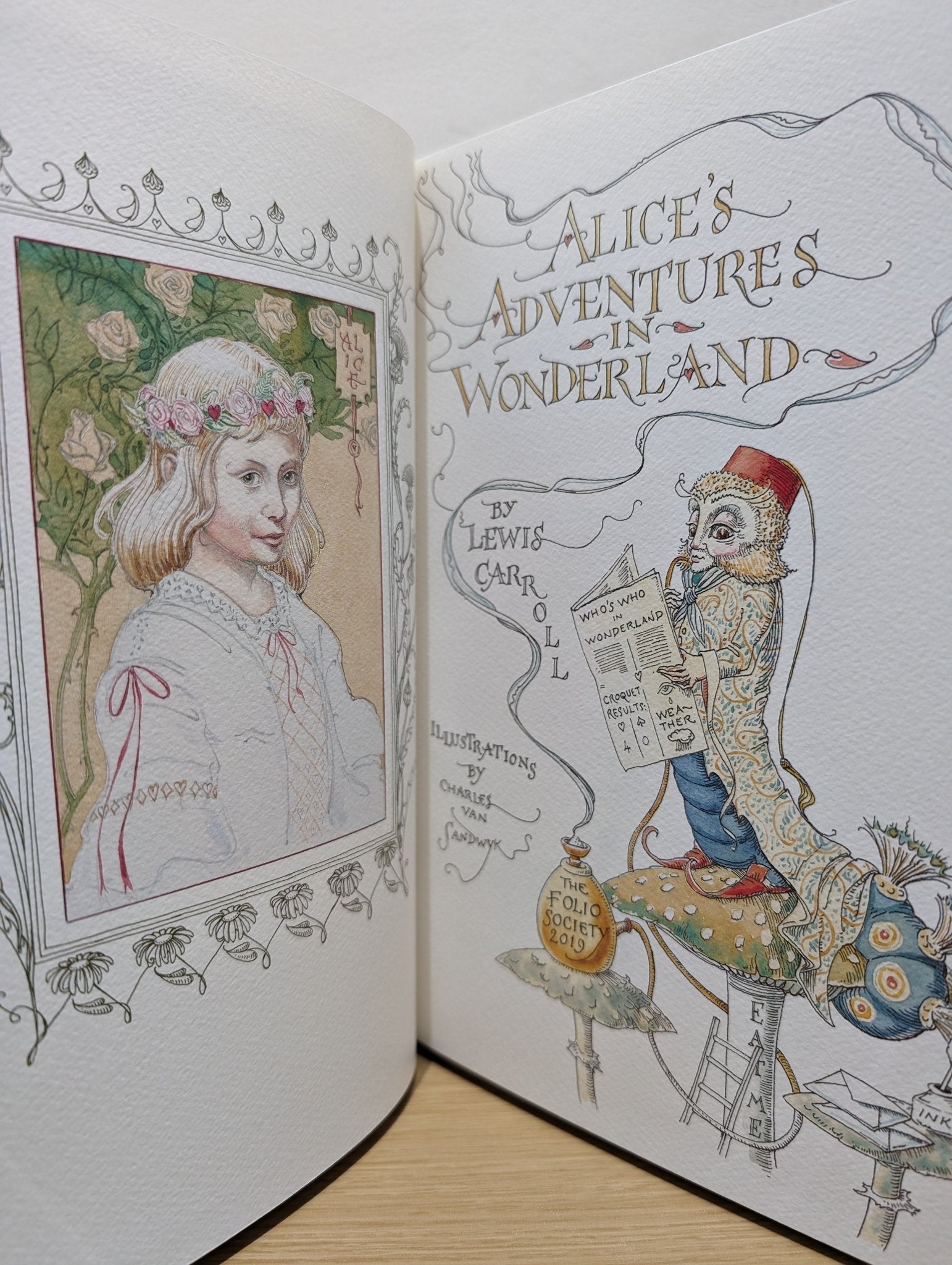 Alice in Wonderland by Lewis Carroll (Signed by Illustrator Folio Edition) - Fialta Books