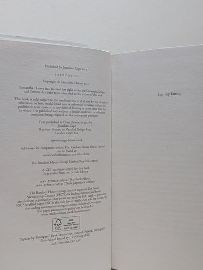 All is Song by Samantha Harvey (Signed Lined Dated First Edition) - Fialta Books