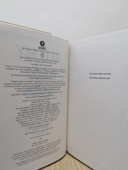 All My Rage: A Novel by Sabaa Tahir (Signed First Edition) - Fialta Books