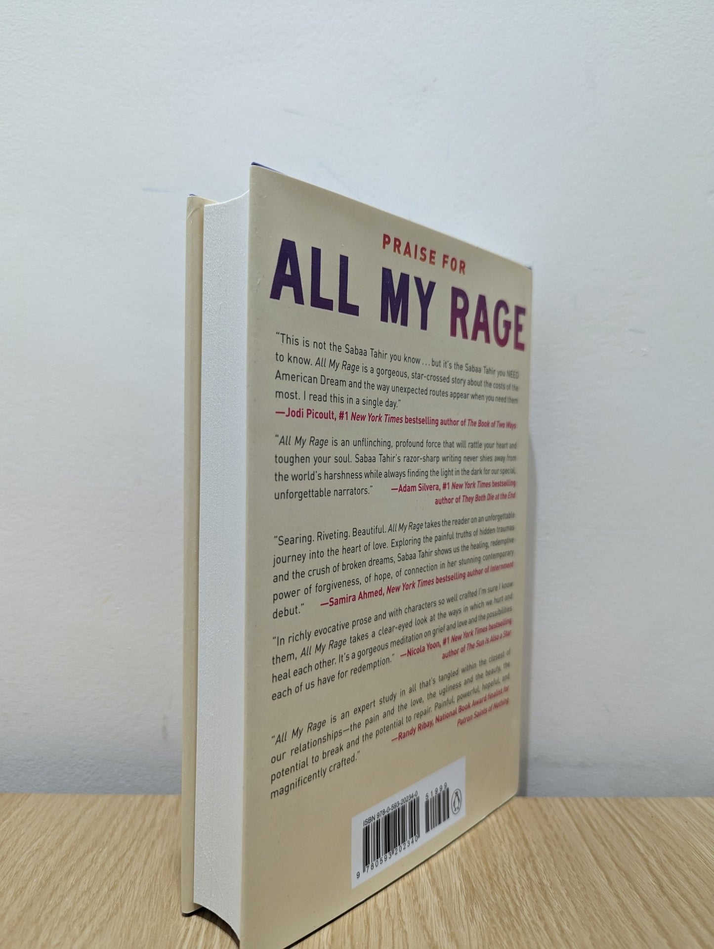 All My Rage: A Novel by Sabaa Tahir (Signed First Edition) - Fialta Books