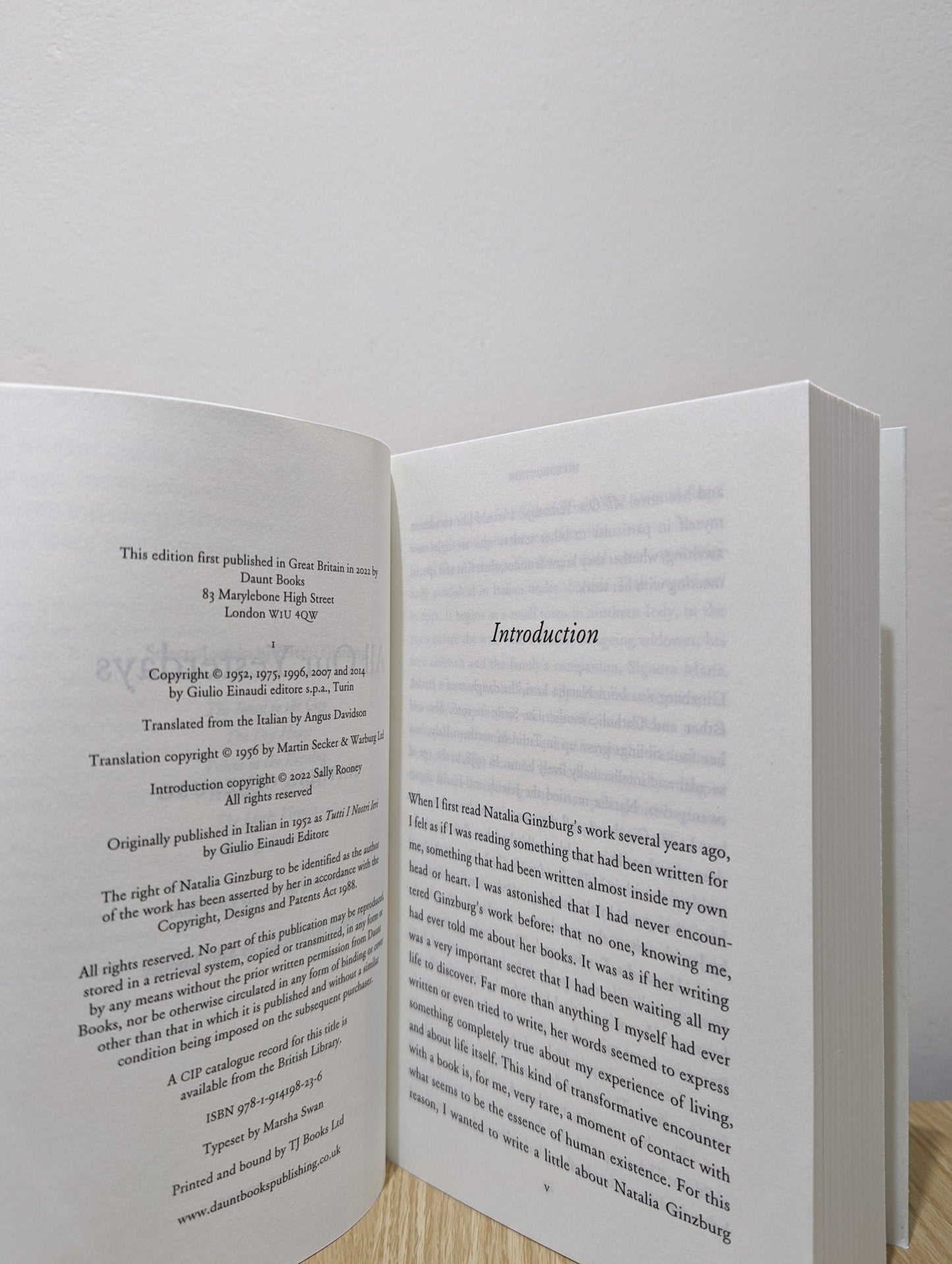 All Our Yesterdays by Natalia Ginzburg - Fialta Books