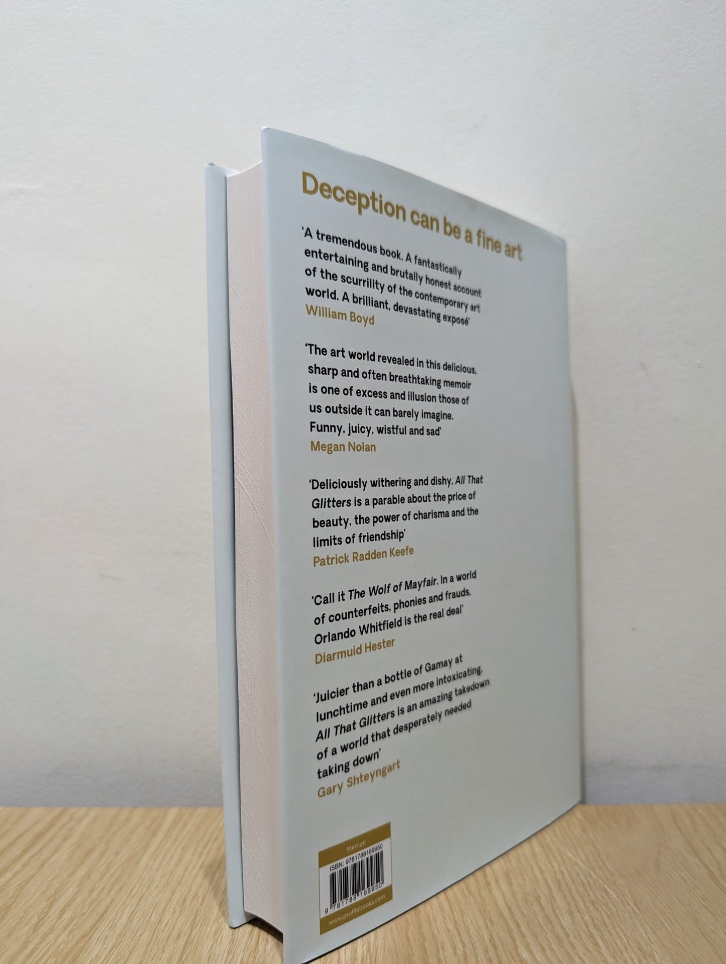 All That Glitters: A Story of Friendship, Fraud and Fine Art by Orlando Whitfield (Signed First Edition) - Fialta Books