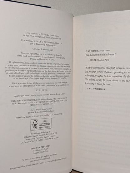 All That We See or Seem by Ken Liu (Signed First Edition) - Fialta Books