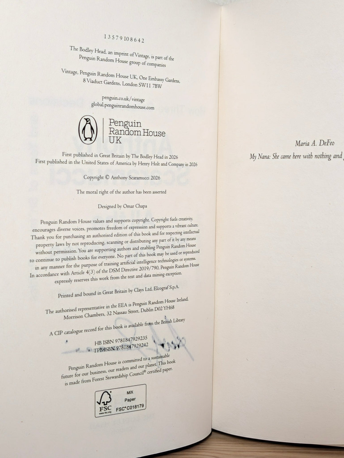 All the Wrong Moves by Anthony Scaramucci (Signed First Edition) - Fialta Books