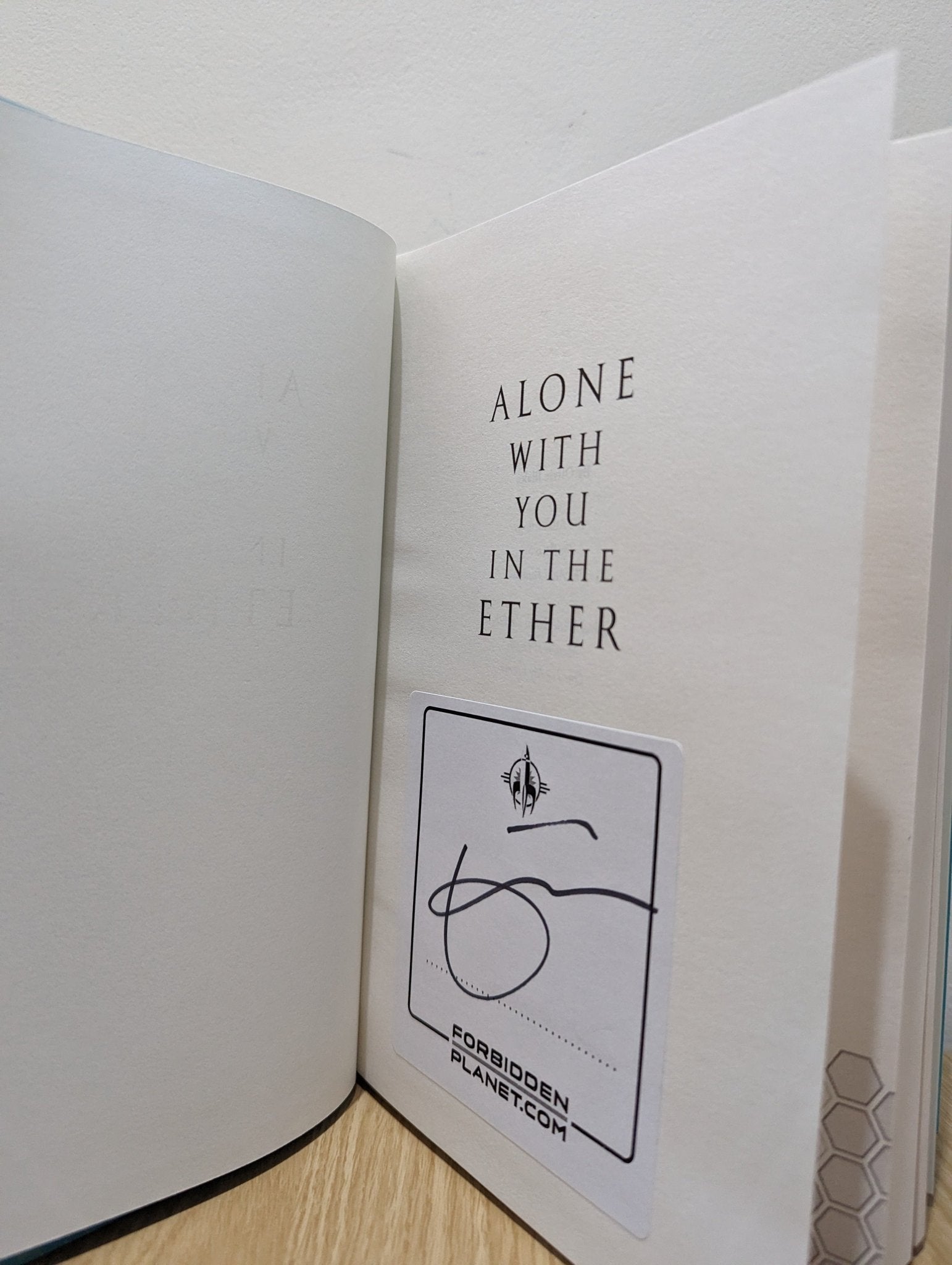 Alone With You in the Ether by Olivie Blake (Signed First Edition) - Fialta Books