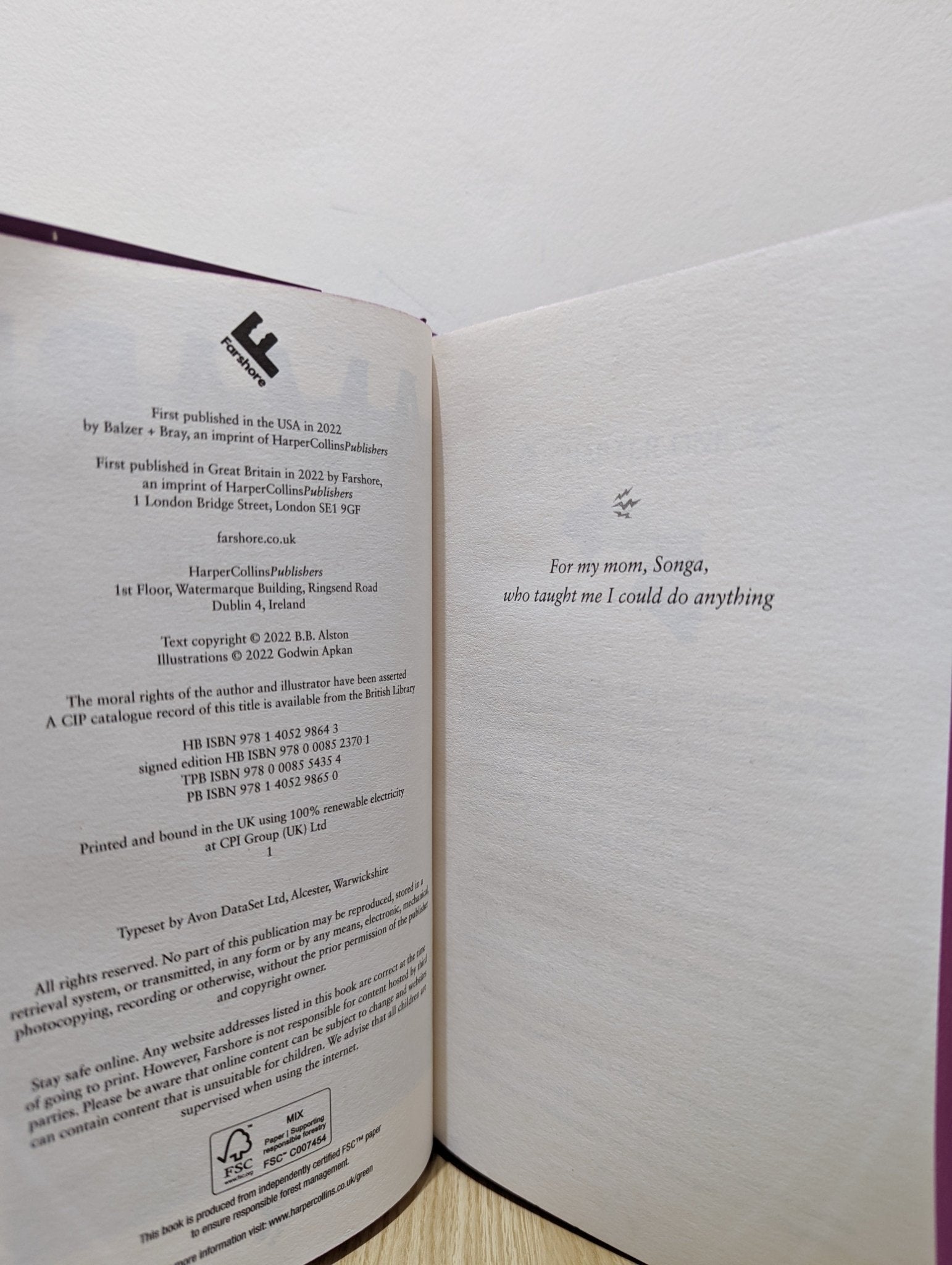 Amari and the Great Game by BB Alston (Signed First Edition with sprayed edges) - Fialta Books