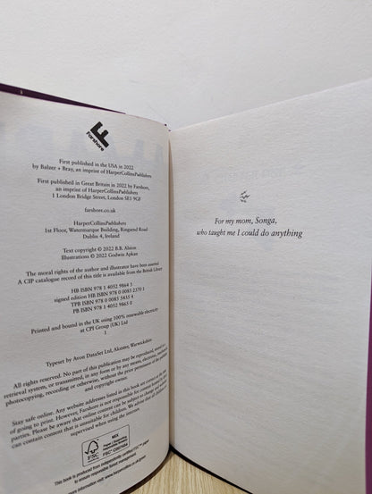 Amari and the Great Game by BB Alston (Signed First Edition with sprayed edges) - Fialta Books