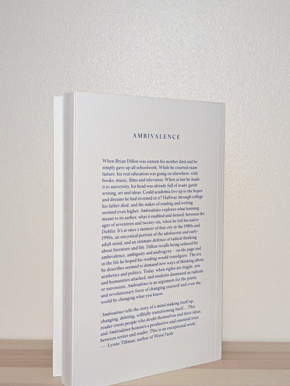 Ambivalence by Brian Dillon (Signed First Edition) - Fialta Books