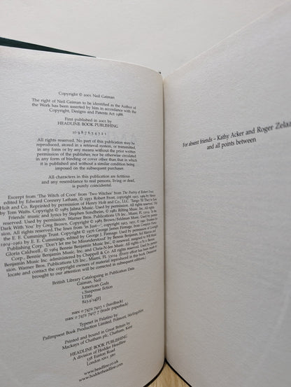 American Gods by Neil Gaiman (First Edition) - Fialta Books